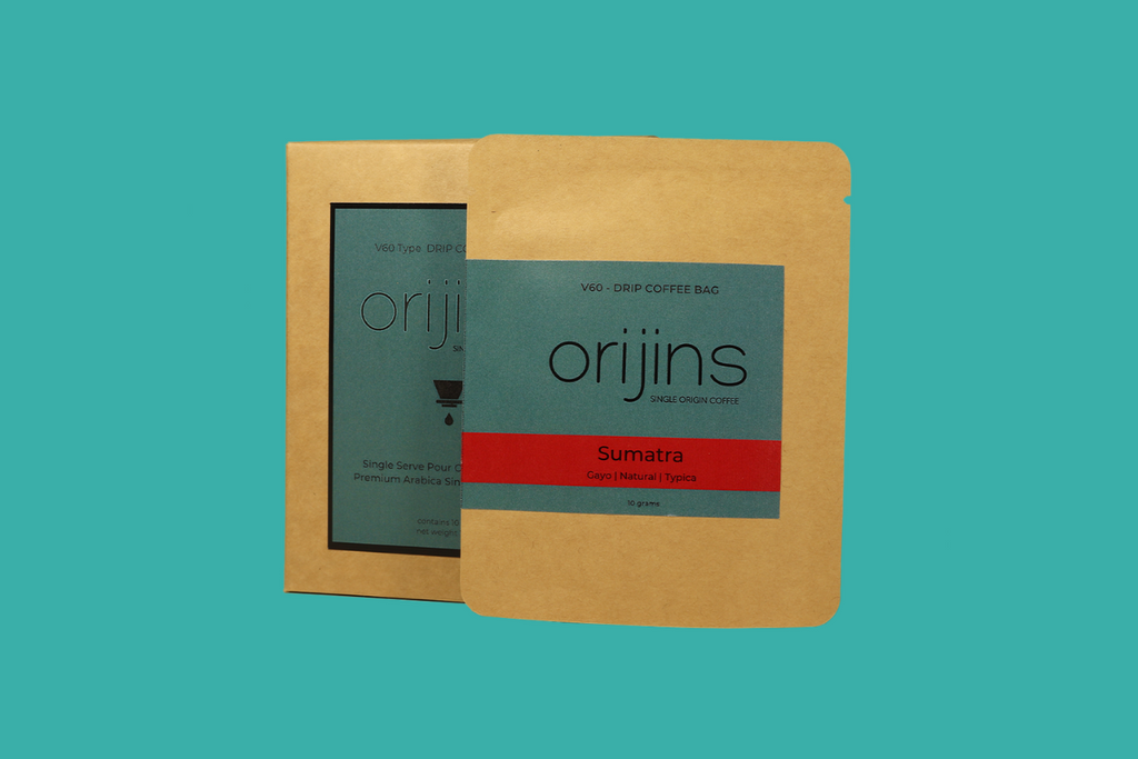 Orijins, Sumatra Gayo, Drip bags, Συσκ. 10τεμ. - innovative coffee systems  για μια μοναδική εμπειρία καφε